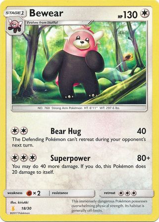 Bewear (18/30) [Sol y Luna: Kit de Entrenador - Raichu de Alola]