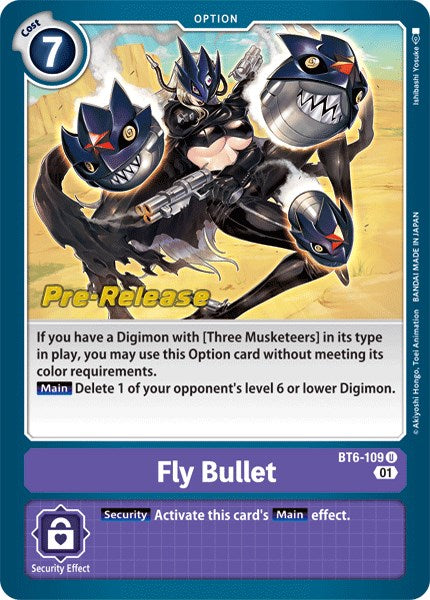 Bala Voladora [BT6-109] [Cartas de Prelanzamiento Doble Diamante]