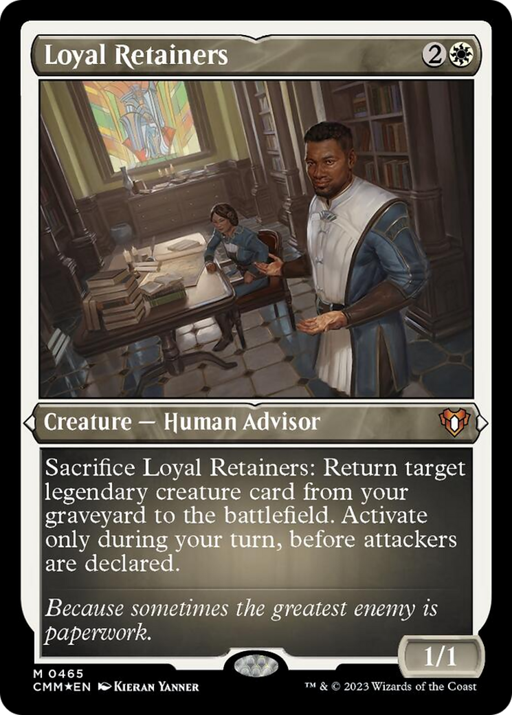 Fidèles serviteurs (gravure à l'acide) [Commander Masters]