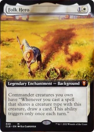 Héros populaire (Extended Art) [Commander Legends: Battle for Baldur's Gate]
