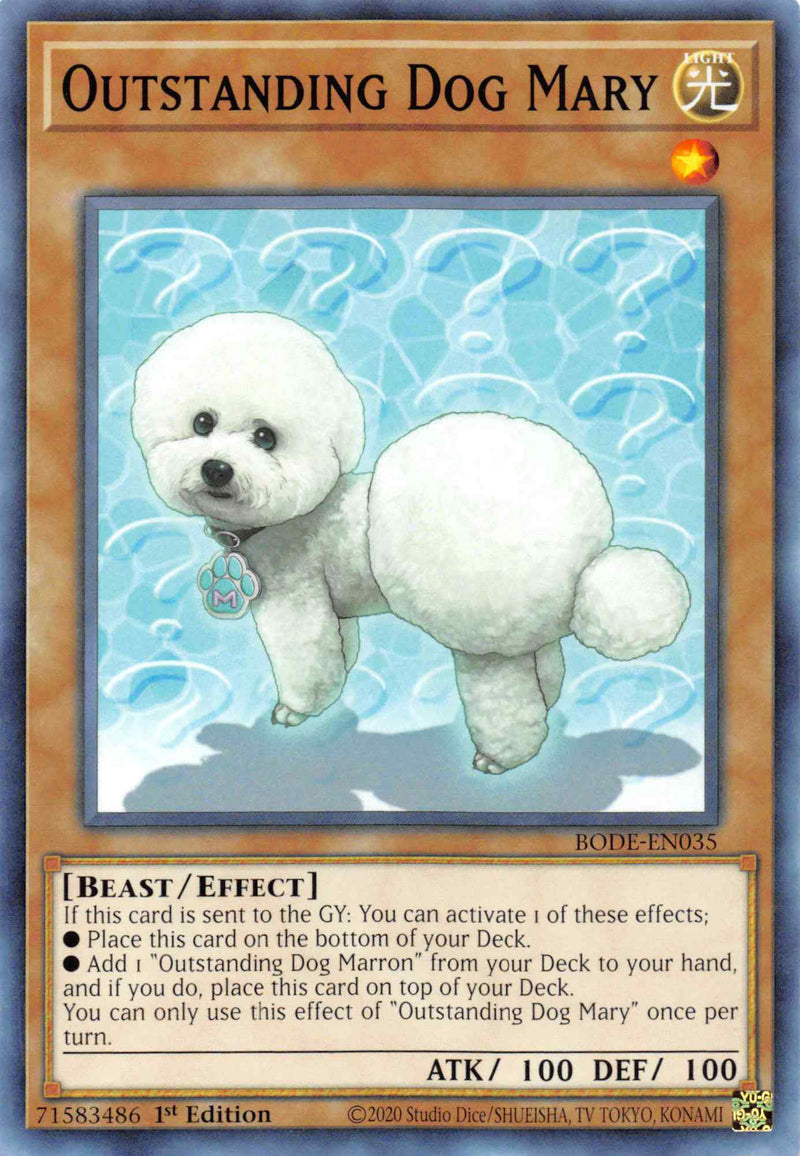 Chien exceptionnel Marie [BODE-EN035] Commune