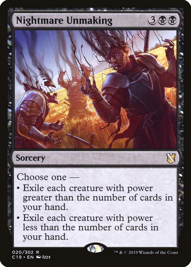 Défaissement cauchemardesque [Commander 2019]