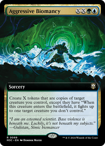 Biomancia agresiva (Arte extendido) [Commander de Modern Horizons 3]