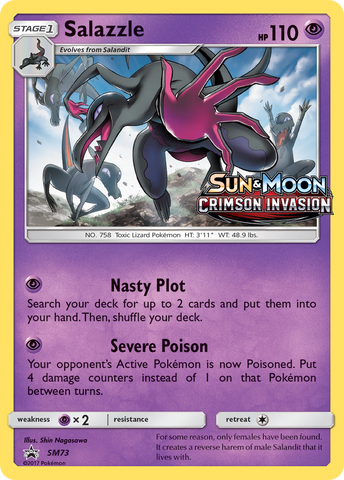 Salazzle (SM73) [Sol y Luna: Baraja Promocional Black Star]