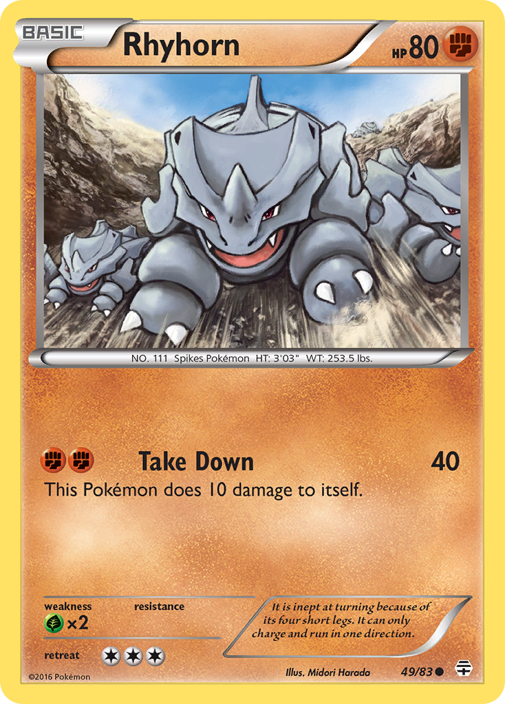 Rhinocorne (49/83) [XY : Générations]