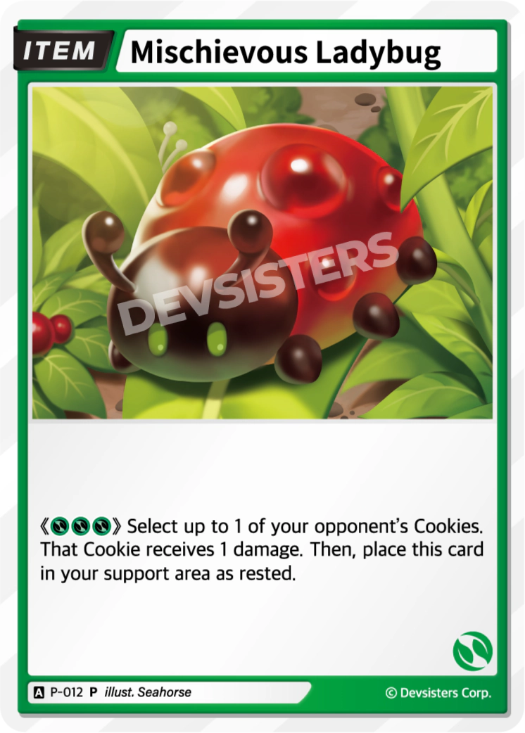 Image for Mischievous Ladybug (P-012) (P) - CookieRun: Braverse TCG