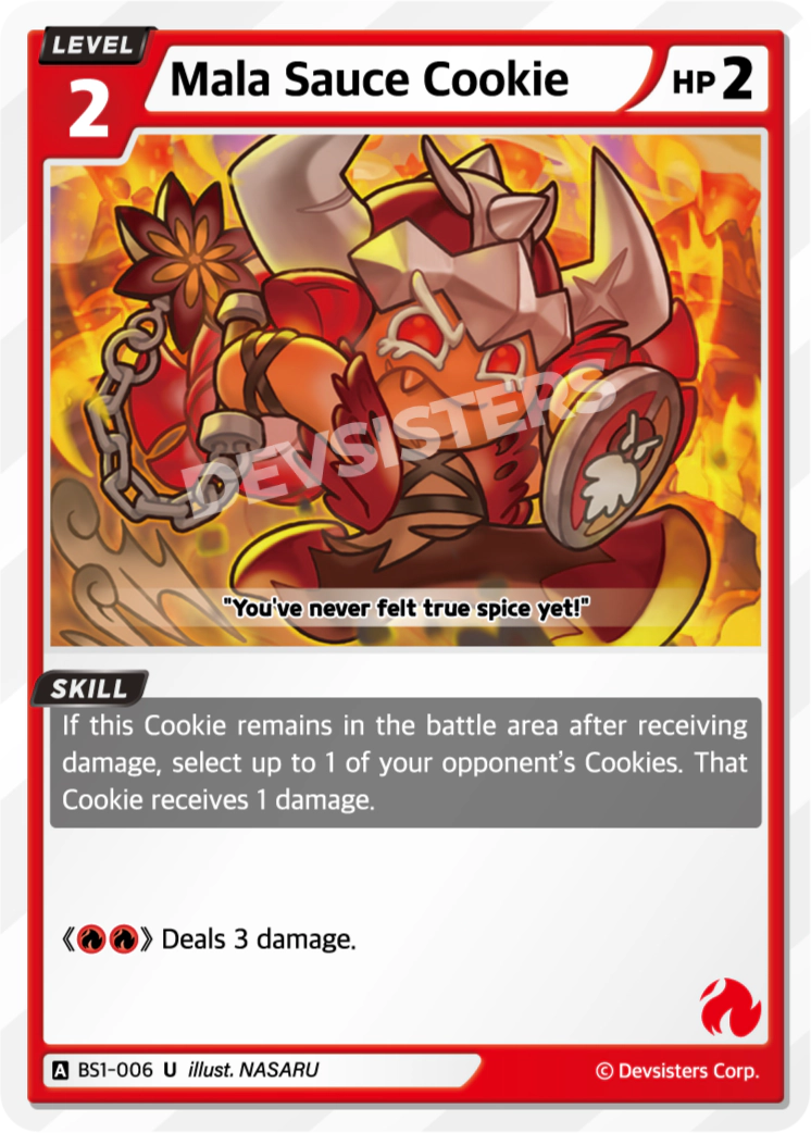 Image for Mala Sauce Cookie (BS1-006) (BS1) - CookieRun: Braverse TCG
