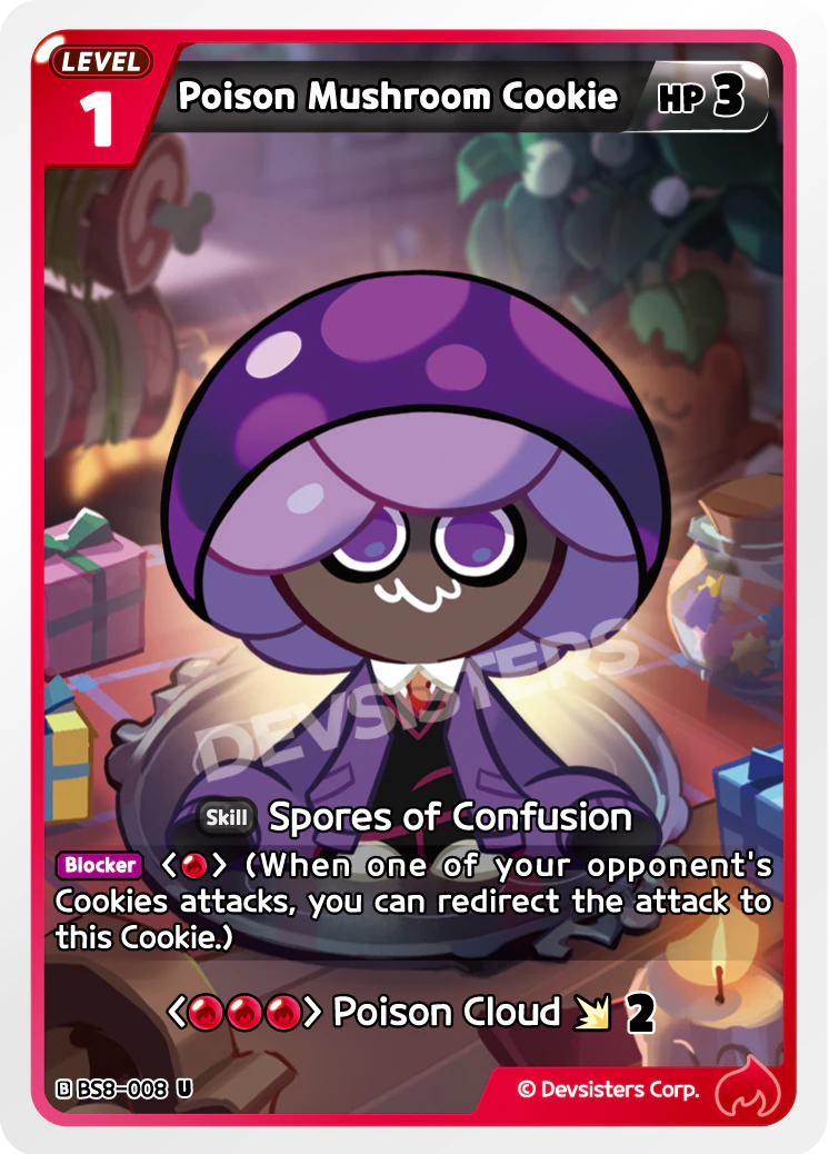 Image for Poison Mushroom Cookie (BS8-008) (BS8) - CookieRun: Braverse TCG