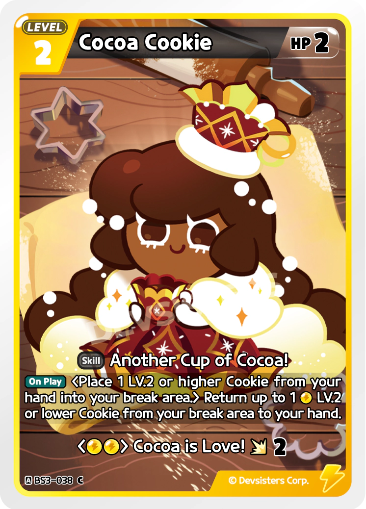 Image for Cocoa Cookie (BS3-038) (BS3) - CookieRun: Braverse TCG