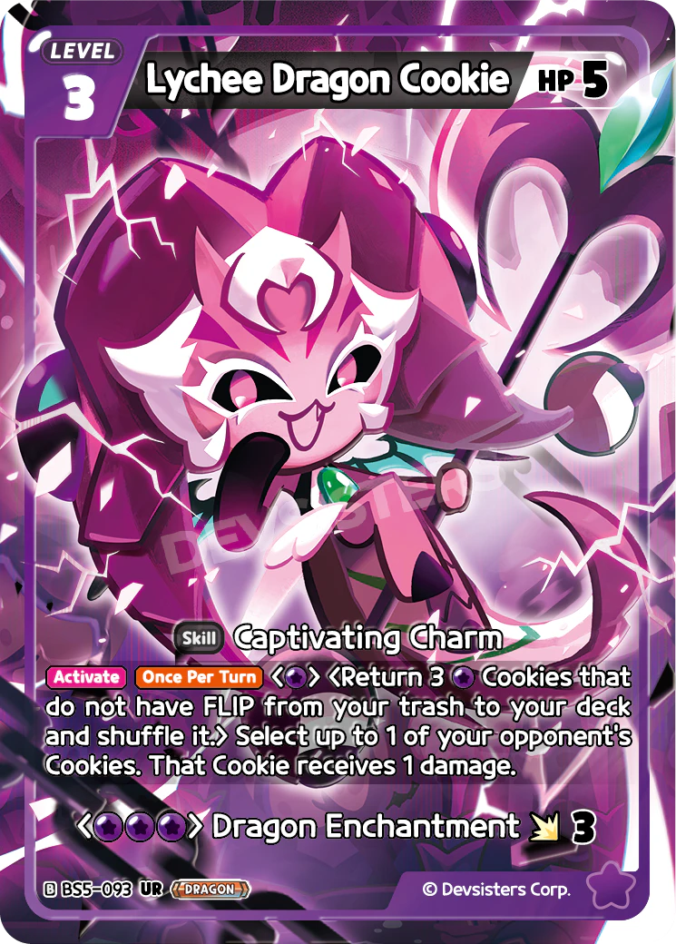 Image for Lychee Dragon Cookie (BS5-093) (BS5) - CookieRun: Braverse TCG