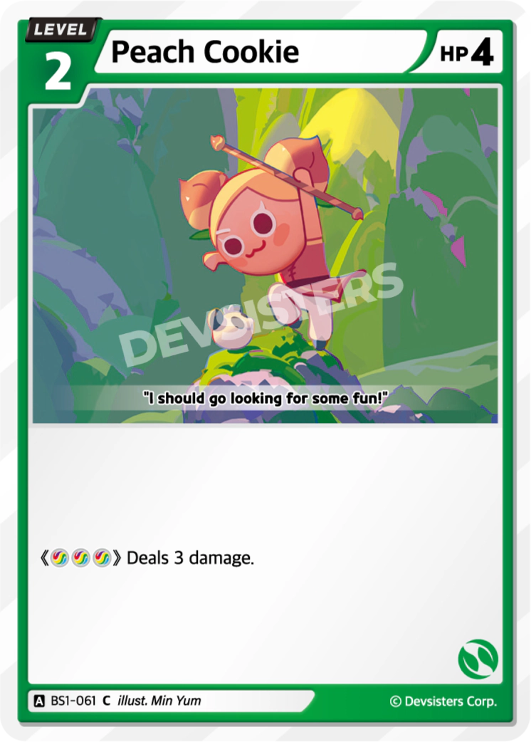 Image for Peach Cookie (BS1-061) (BS1) - CookieRun: Braverse TCG