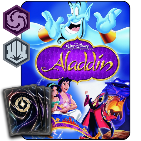 MAZOS DE INICIO DE LORCANA: ALADDIN (RUBÍ/AMATISTA)