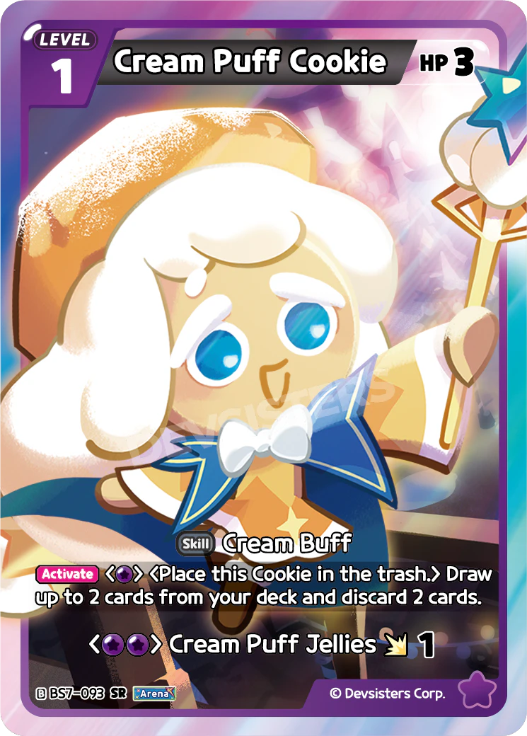 Image for Cream Puff Cookie (BS7-093) (BS7) - CookieRun: Braverse TCG