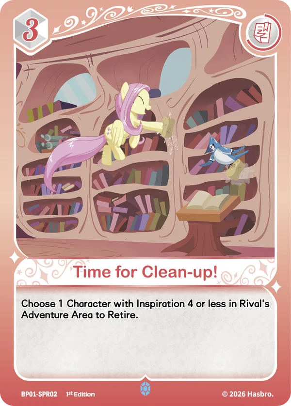 Time for Clean-up! BP01-SPR02