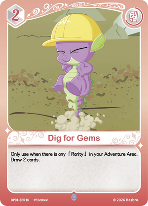 Dig for Gems BP01-SPR16