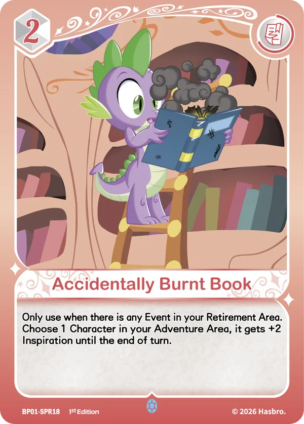 Accidentally Burnt Book BP01-SPR18