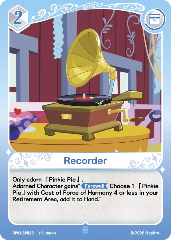 Recorder BP01-SPR28