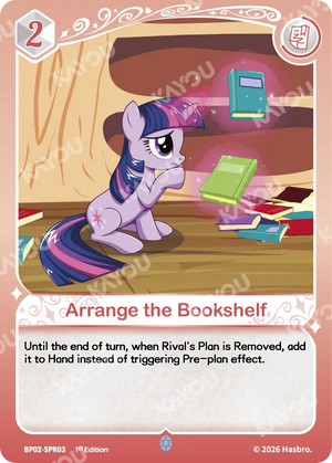 Arrange the Bookshelf BP02-SPR03