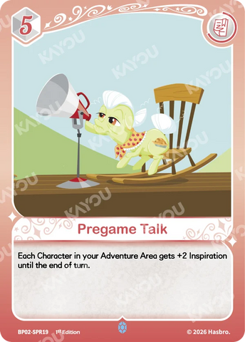Pregame Talk BP02-SPR19