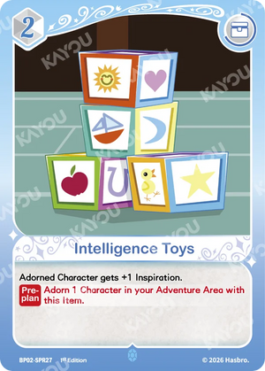 Intelligence Toys BP02-SPR27
