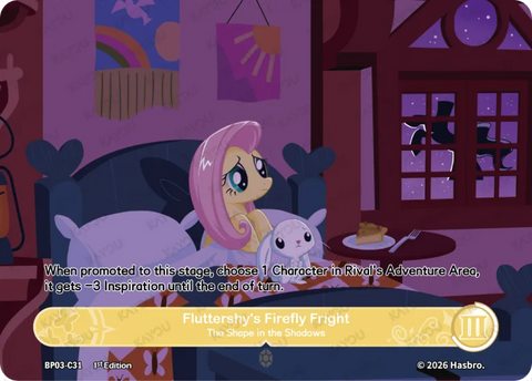 Fluttershy's Firefly Fright – The Shape in the Shadows BP03-C31