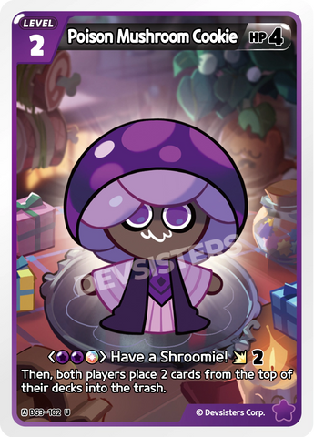 Poison Mushroom Cookie BS3-102