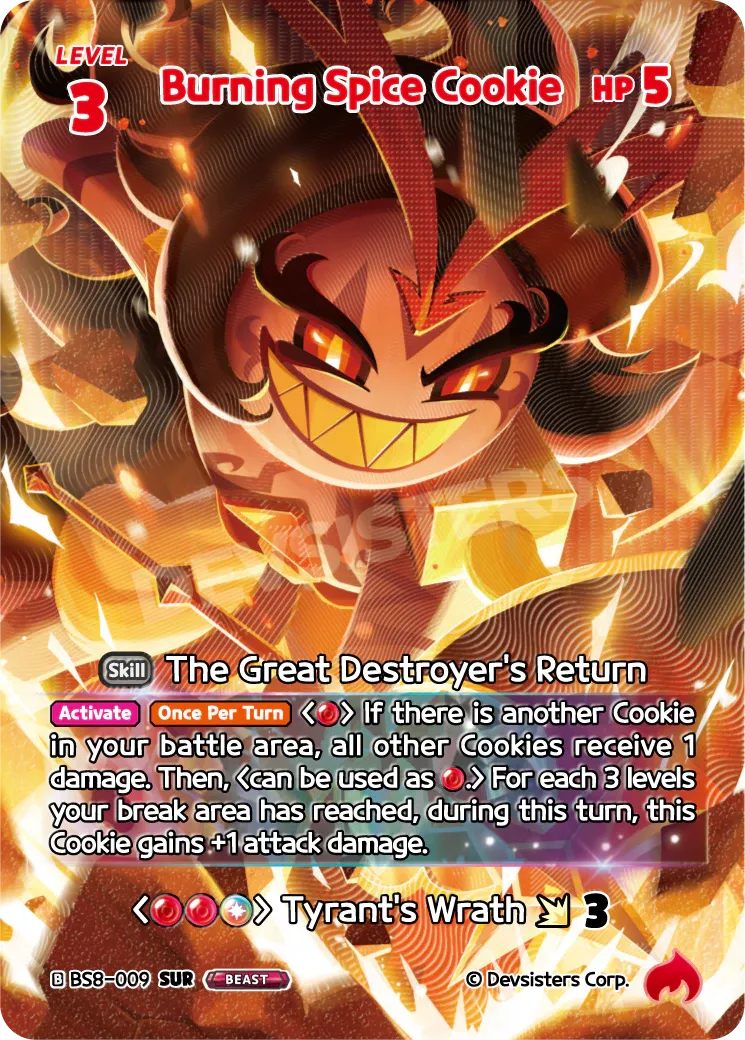 Burning Spice Cookie BS8-009 (Arte Alternativo 3)