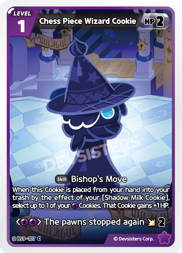 Chess Piece Wizard Cookie BS9-107
