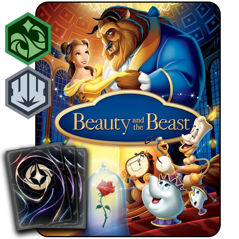LORCANA THEME STARTERS: BEAUTY AND THE BEAST (STEEL/EMERALD)