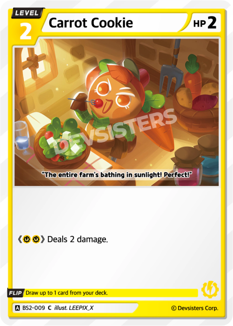Image for Carrot Cookie (BS2-009) (BS2) - CookieRun: Braverse TCG