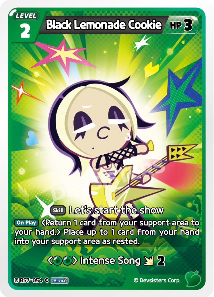 Image for Black Lemonade Cookie (BS7-054) (BS7) - CookieRun: Braverse TCG