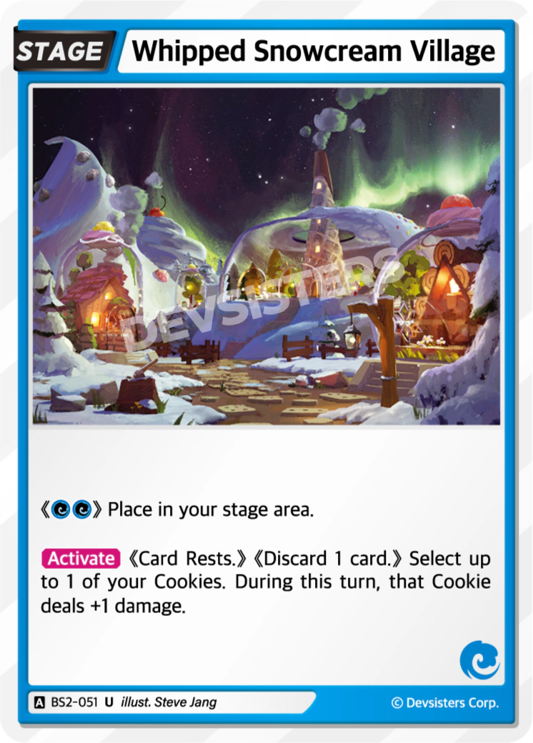 Image for Whipped Snowcream Village (BS2-051) (BS2) - CookieRun: Braverse TCG