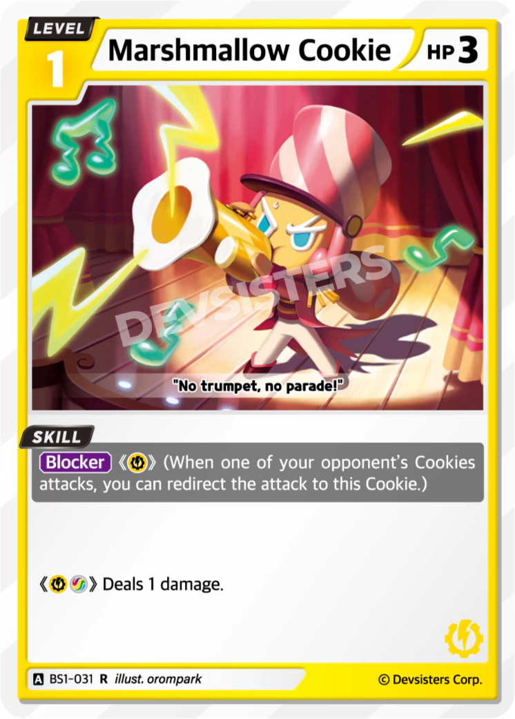 Image for Marshmallow Cookie (BS1-031) (BS1) - CookieRun: Braverse TCG