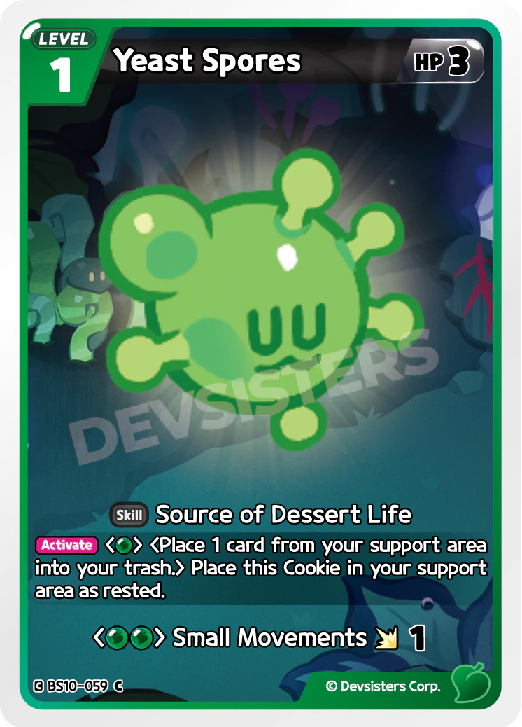 Image for Yeast Spores (BS10-059) (BS10) - CookieRun: Braverse TCG