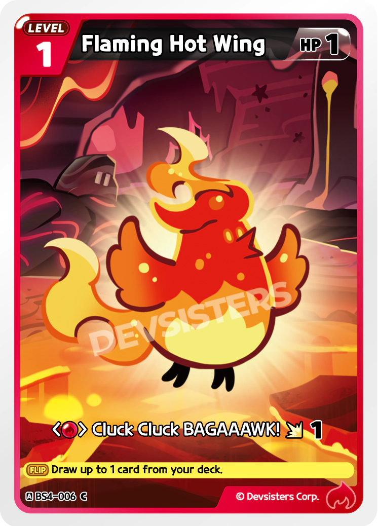 Image for Flaming Hot Wing (BS4-006) (BS4) - CookieRun: Braverse TCG