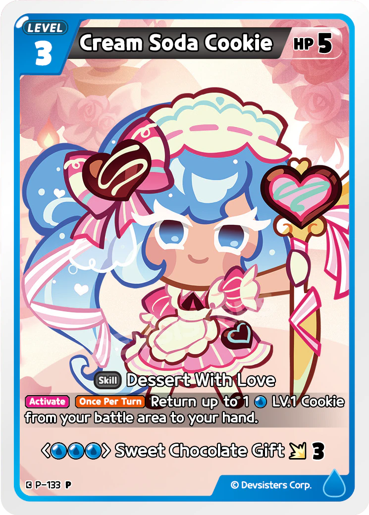 Image for Cream Soda Cookie (P-133) (P) - CookieRun: Braverse TCG