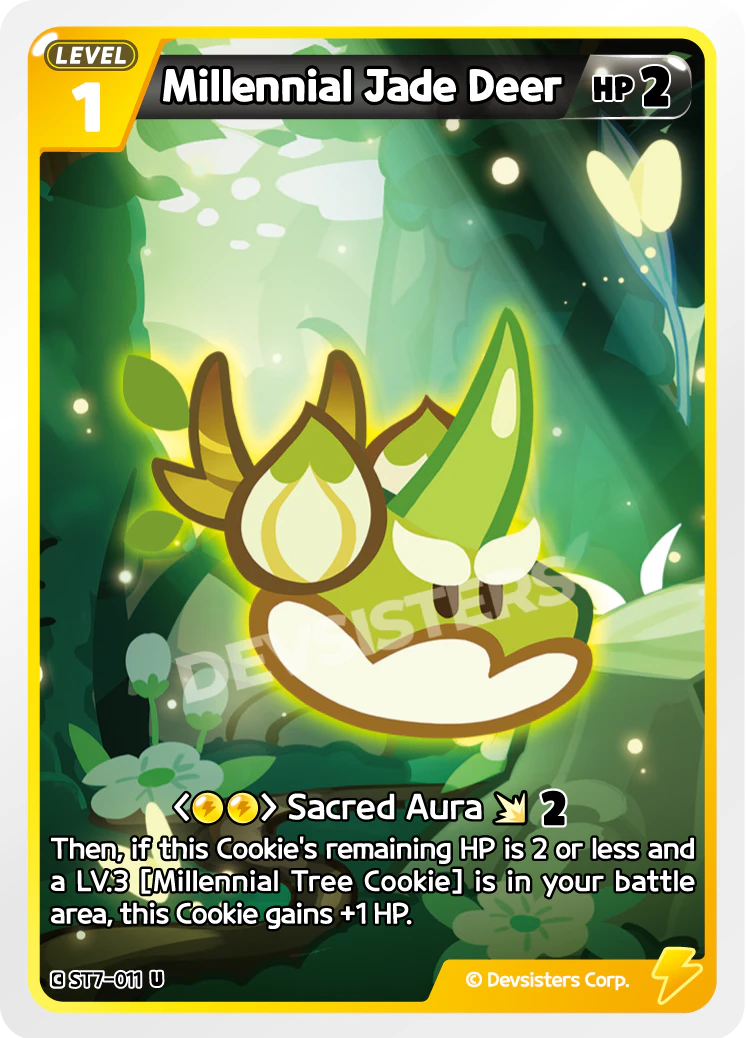 Image for Millennial Jade Deer (ST7-011) (ST7) - CookieRun: Braverse TCG