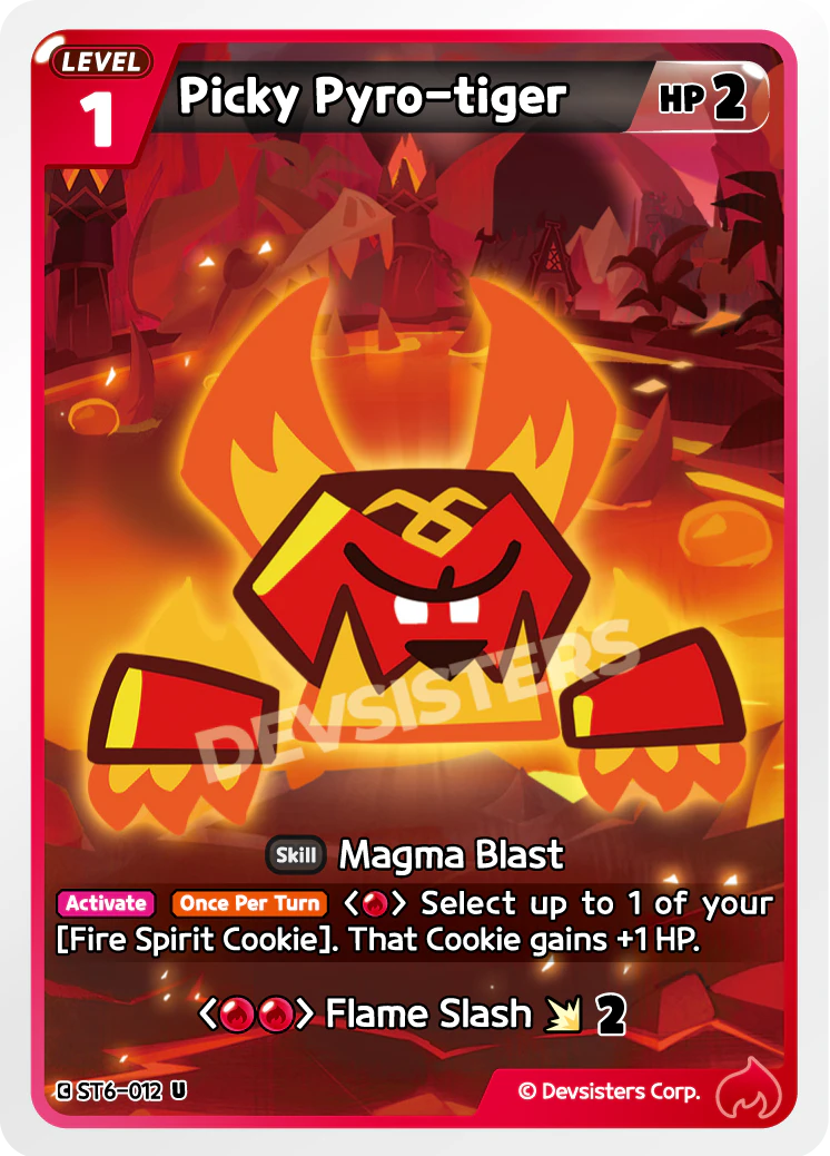 Image for Picky Pyro-tiger (ST6-012) (ST6) - CookieRun: Braverse TCG