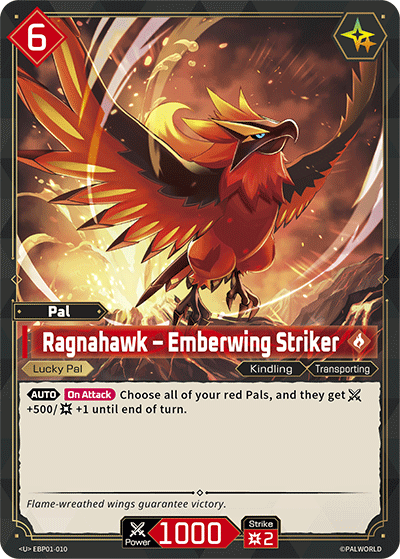 Image for Ragnahawk – Emberwing Striker (EBP01-010) (EBP01) - Palworld Official Card Game
