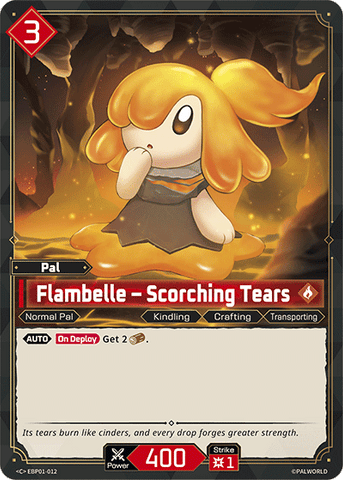 Image for Flambelle – Scorching Tears (EBP01-012) (EBP01) - Palworld Official Card Game