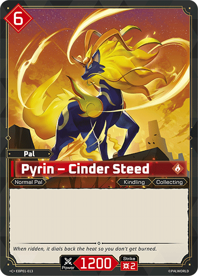 Image for Pyrin – Cinder Steed (EBP01-013) (EBP01) - Palworld Official Card Game