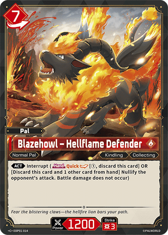 Image for Blazehowl – Hellflame Defender (EBP01-014) (EBP01) - Palworld Official Card Game