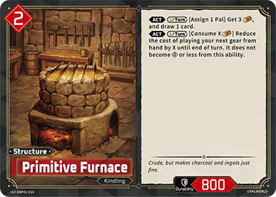 Image for Primitive Furnace (EBP01-016) (EBP01) - Palworld Official Card Game