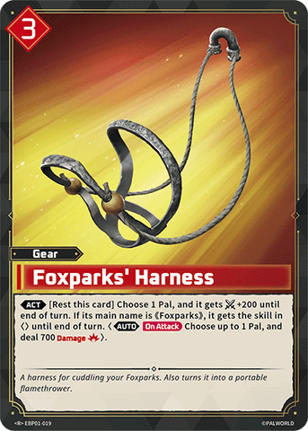 Image for Foxparks' Harness (EBP01-019) (EBP01) - Palworld Official Card Game