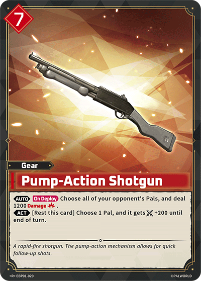 Image for Pump-Action Shotgun (EBP01-020) (EBP01) - Palworld Official Card Game