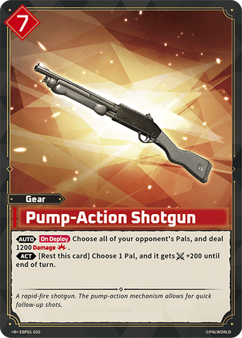 Image for Pump-Action Shotgun (EBP01-020) (EBP01) - Palworld Official Card Game