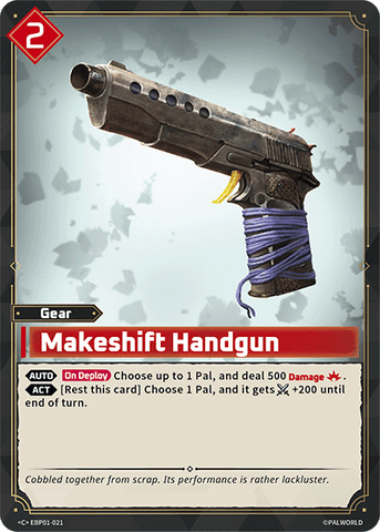 Image for Makeshift Handgun (EBP01-021) (EBP01) - Palworld Official Card Game