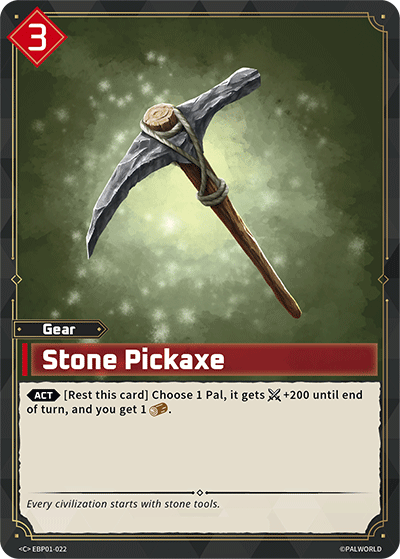 Image for Stone Pickaxe (EBP01-022) (EBP01) - Palworld Official Card Game