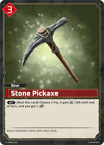 Image for Stone Pickaxe (EBP01-022) (EBP01) - Palworld Official Card Game
