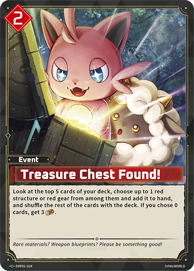 Image for Treasure Chest Found! (EBP01-024) (EBP01) - Palworld Official Card Game